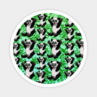 Pick me up panda pattern green Magnet